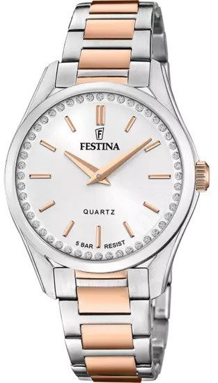 Festina Orologio Donna Bicolore con Cristalli