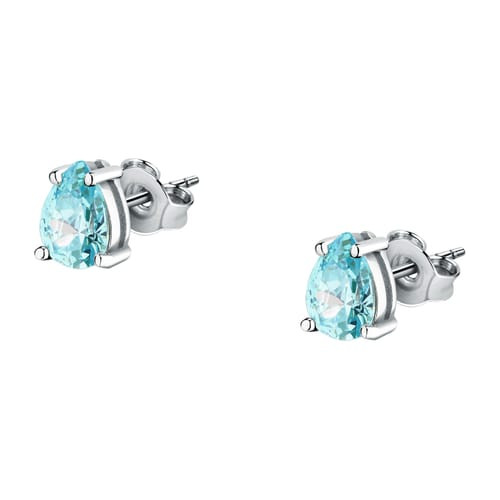 Orecchini Morellato Tesori in argento sostenibile con zirconi azzurri