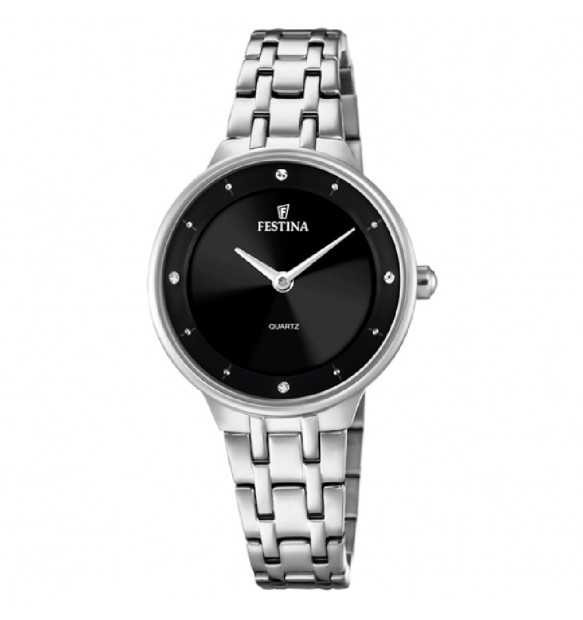 Festina | Orologio Donna | Quadrante Nero | Acciaio | Quarzo