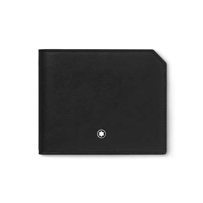 Montblanc | Portafoglio Uomo | 4 scomparti e portamonete | Pelle | Nero