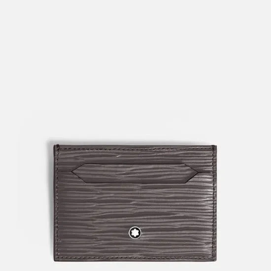 Portacarte Montblanc Meisterstück 4810 5 Scomparti Grigio Caldo