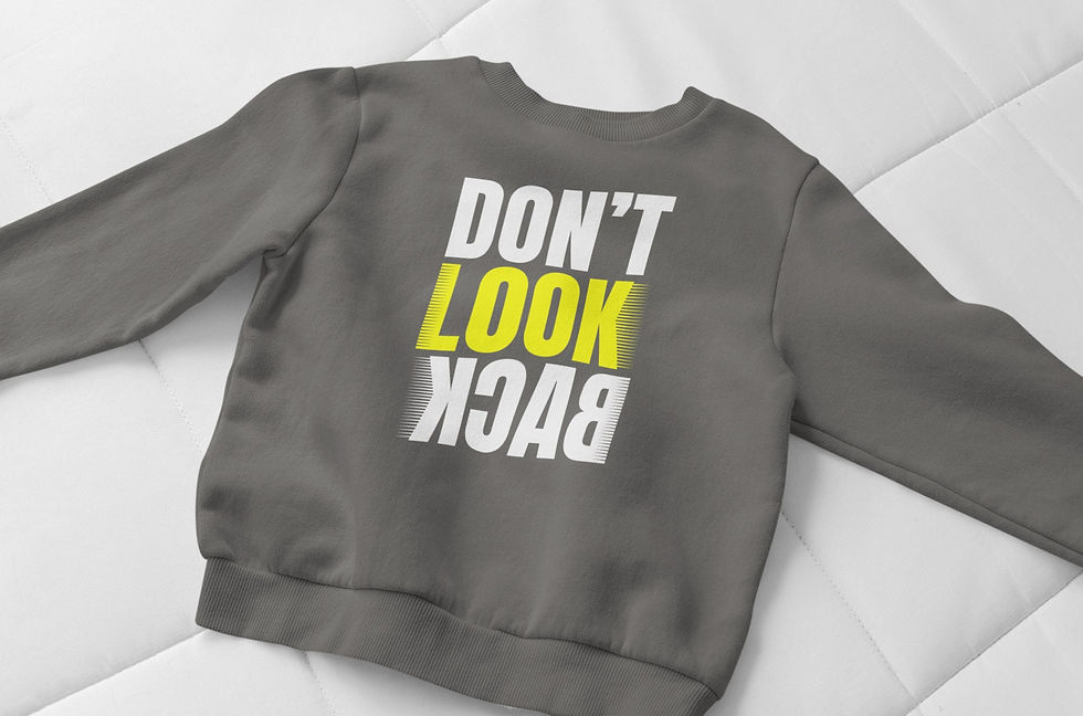Miniatura: Don’t Look Back Sweatshirt – Dont Look Back, Oversized Hoodie, Don’t Look Ba...