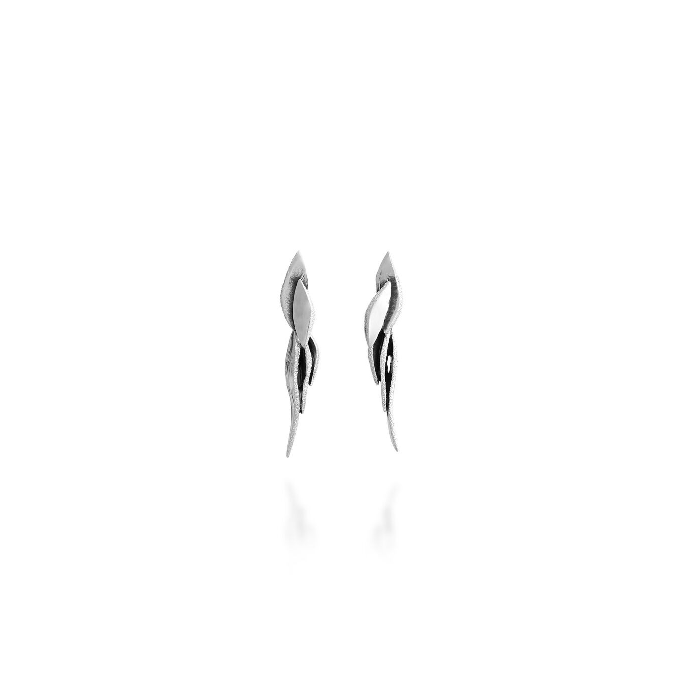 Giovanni Raspini | Orecchini Donna | Dafne a foglia | Argento | 5 cm