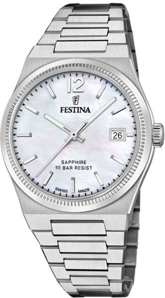 Festina Orologio Donna Madreperla | Acciaio Inox 316L | Cristallo Zaffiro