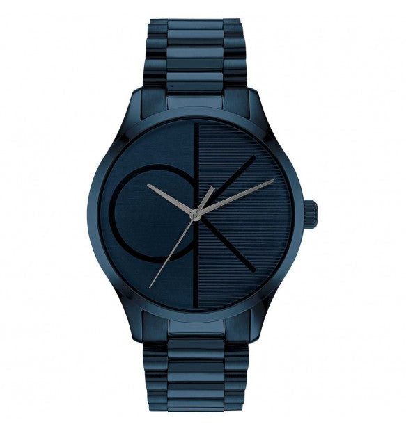 Calvin Klein Orologio Uomo Solo Tempo Iconic | Acciaio IP Blu | Quadrante Blu
