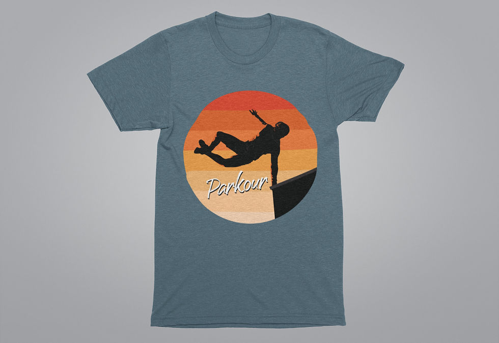 Miniatura: Parkour Vintage Tshirt – Jumping Tee, Extreme Sports Shirt, Birthday Present...