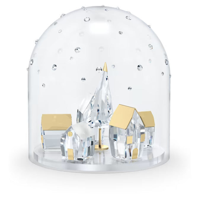 Swarovski Campana di Vetro Villaggio Invernale | Cristallo | Idea Regalo Natale