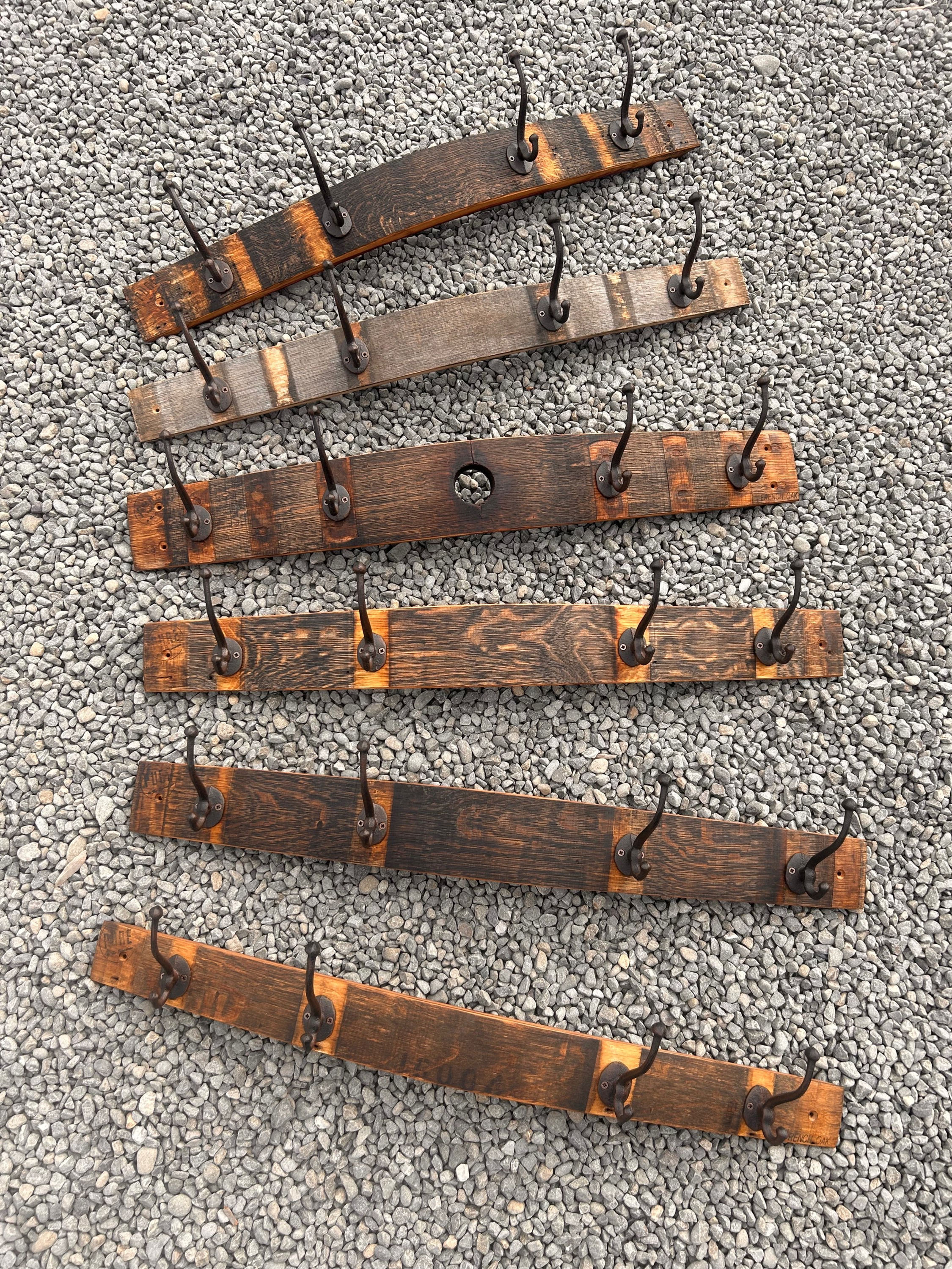 Wine Barrel Oak Coat Hook