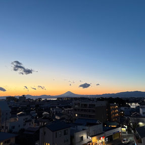 マジックアワー時の富士山