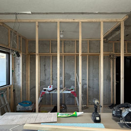 マンションリノベーション下地の施工状況