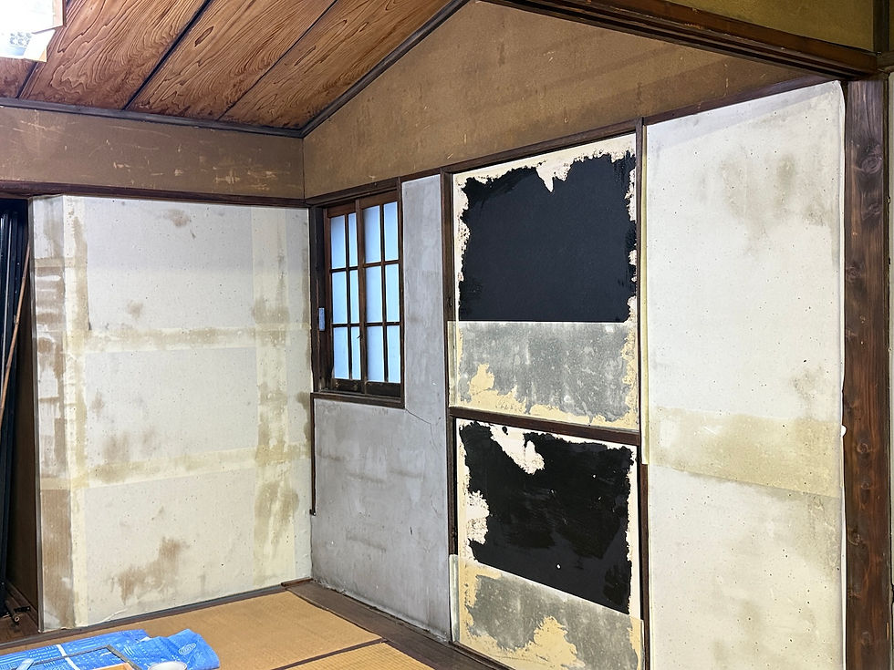 1枚貼り直後の様子