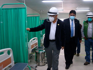 GRL entregó módulo temporal de hospitalización COVID en Barranca