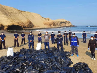 Alrededor de 10 toneladas de residuos recolectados en limpieza de playa de la bahía de Supe Puerto