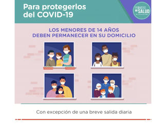 PCM recuerda cumplir medidas de bioseguridad para proteger a menores de edad