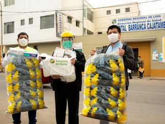 Autopista del Norte dona equipos de bioseguridad al Hospital de Barranca y otros