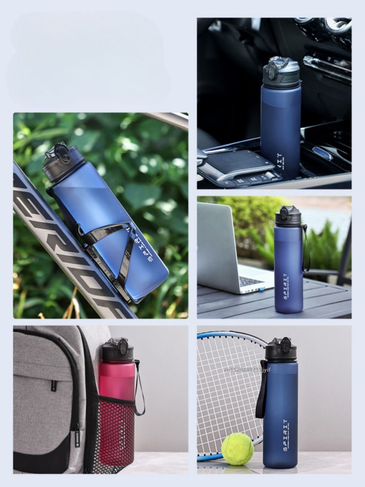 Thumbnail: 750ml water bottle with straw