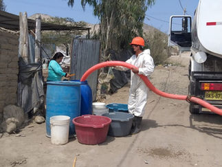 EPS Barranca pone en marcha distribución de agua a más familias vulnerables