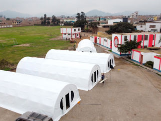 Huaral: Instalan tiendas de campaña en cetro de aislamiento temporal COVID-19