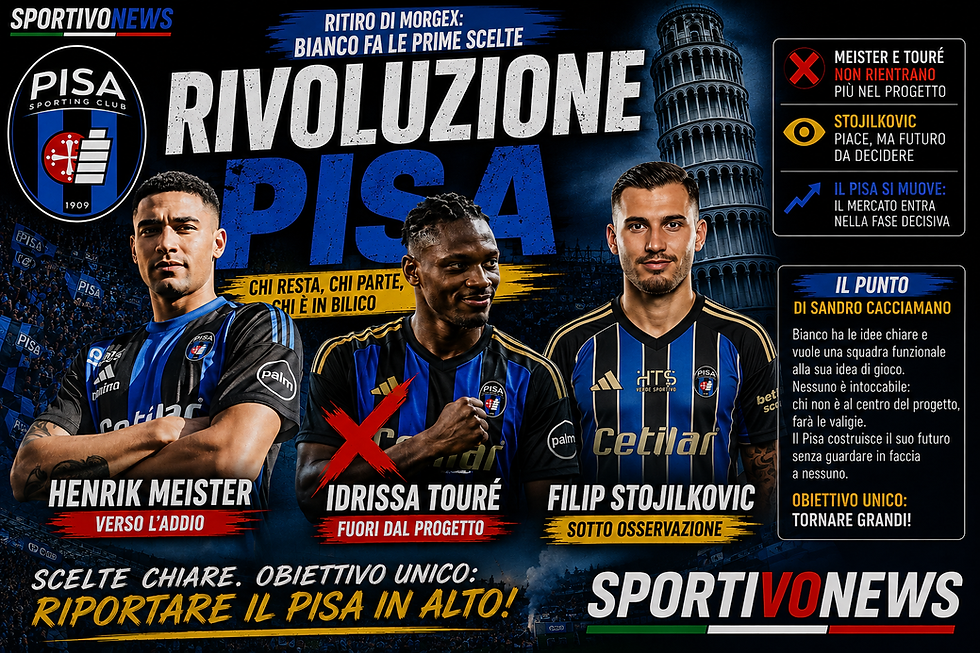 Bianco fa le prime scelte. Touré e Meister verso l'addio, Stojilkovic si gioca il futuro