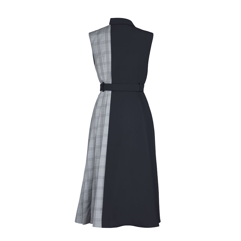 Thumbnail: Patched sleeveless dress
