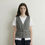 Thumbnail: Paneled wool and cotton tee top
