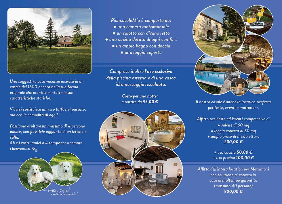 Grafica pieghevole Casa Vacanza