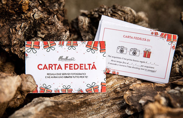 Foto di un esempio di carta fedeltà