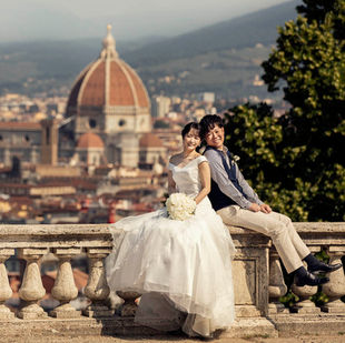Miyu & Daigo, wedding photo shoot in Florence