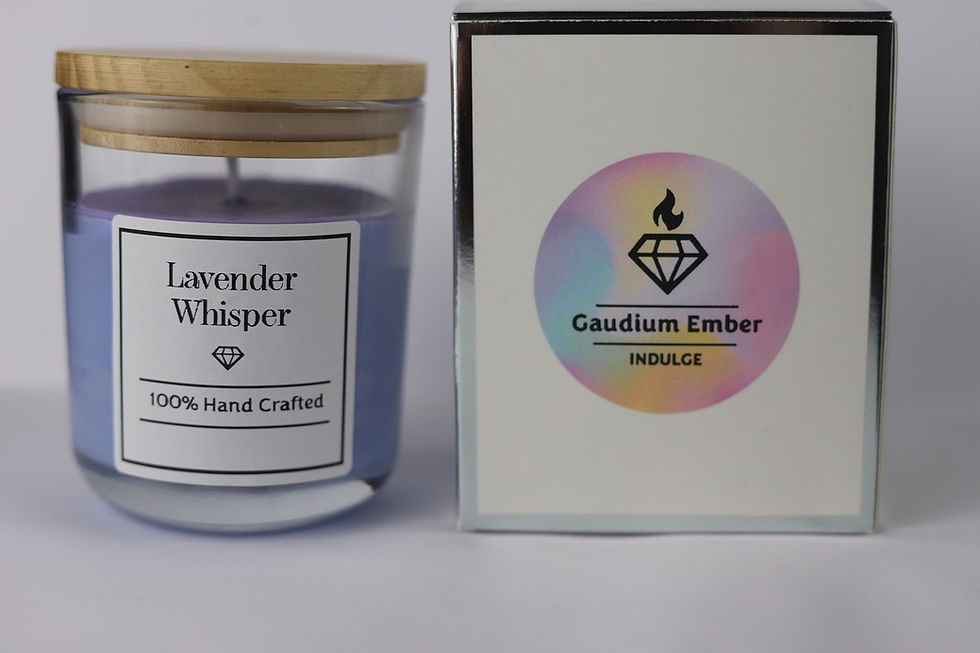 lavender scented candle with gift box