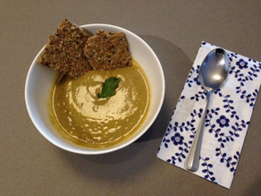 Broccoli Fennel and Seaweed soup