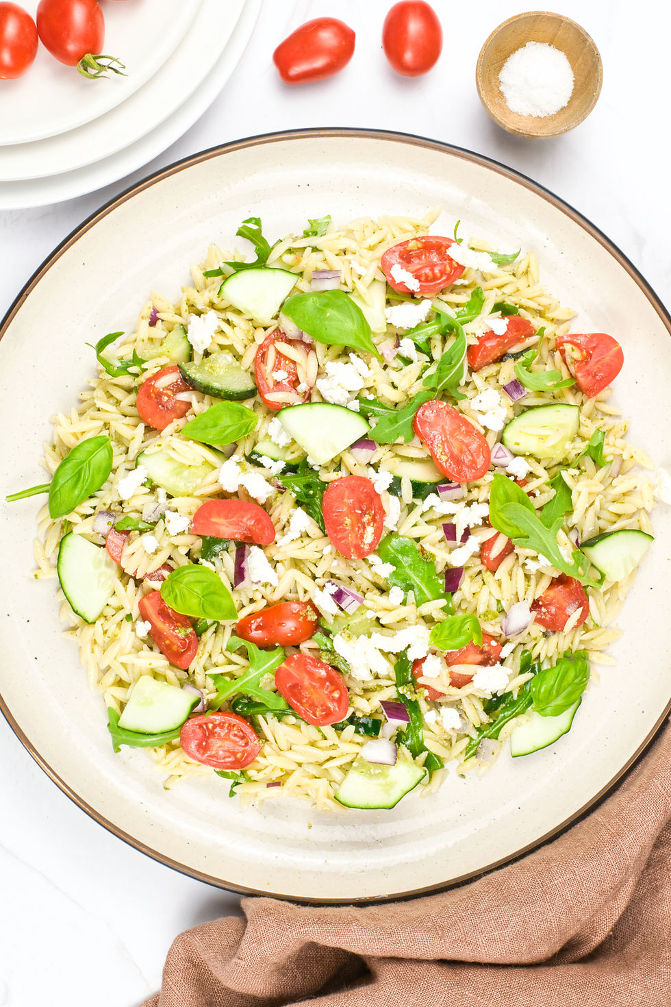 Miniatura: Healthy Pesto Orzo Salad (SET4)