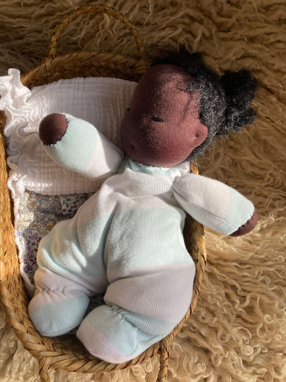 Thumbnail: Handmade Waldorf Weighted Baby Doll