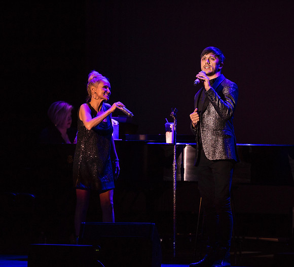 Best Vocal Coach NYC and Online Joseph Stanek sings in concert with Kristin Chenoweth