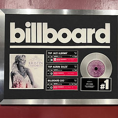 authentic framed commemoration from Billboard dedicated to Seph Stanek (top NYC vocal coach Joseph Stanek) for his contributions as producer to the #1 hit album the art of elegance by kristin chenoweth; sign up now for voice lessons online