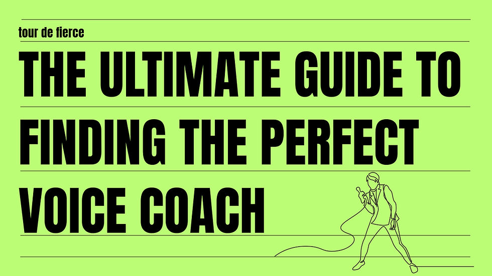 the ultimate guide to finding the perfect voice coach