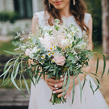 Woman with Bouquet