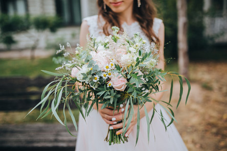 Woman with Bouquet
