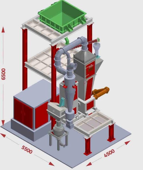 Sketch of an S1 sand reclamation module