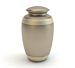 Social media post showcasing funeral home merchandise, including urns and keepsake jewelry.