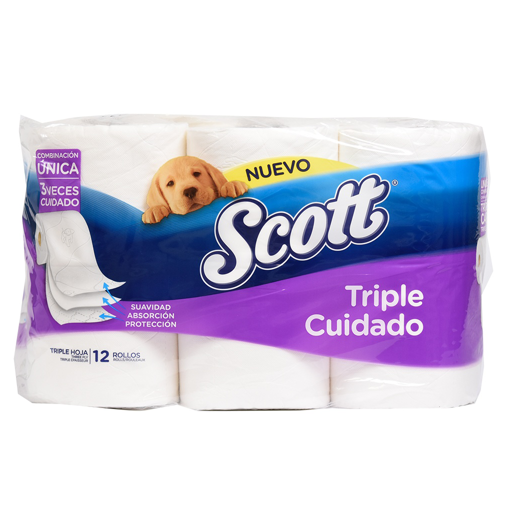 Scott Triple Cuidado 12 rollos