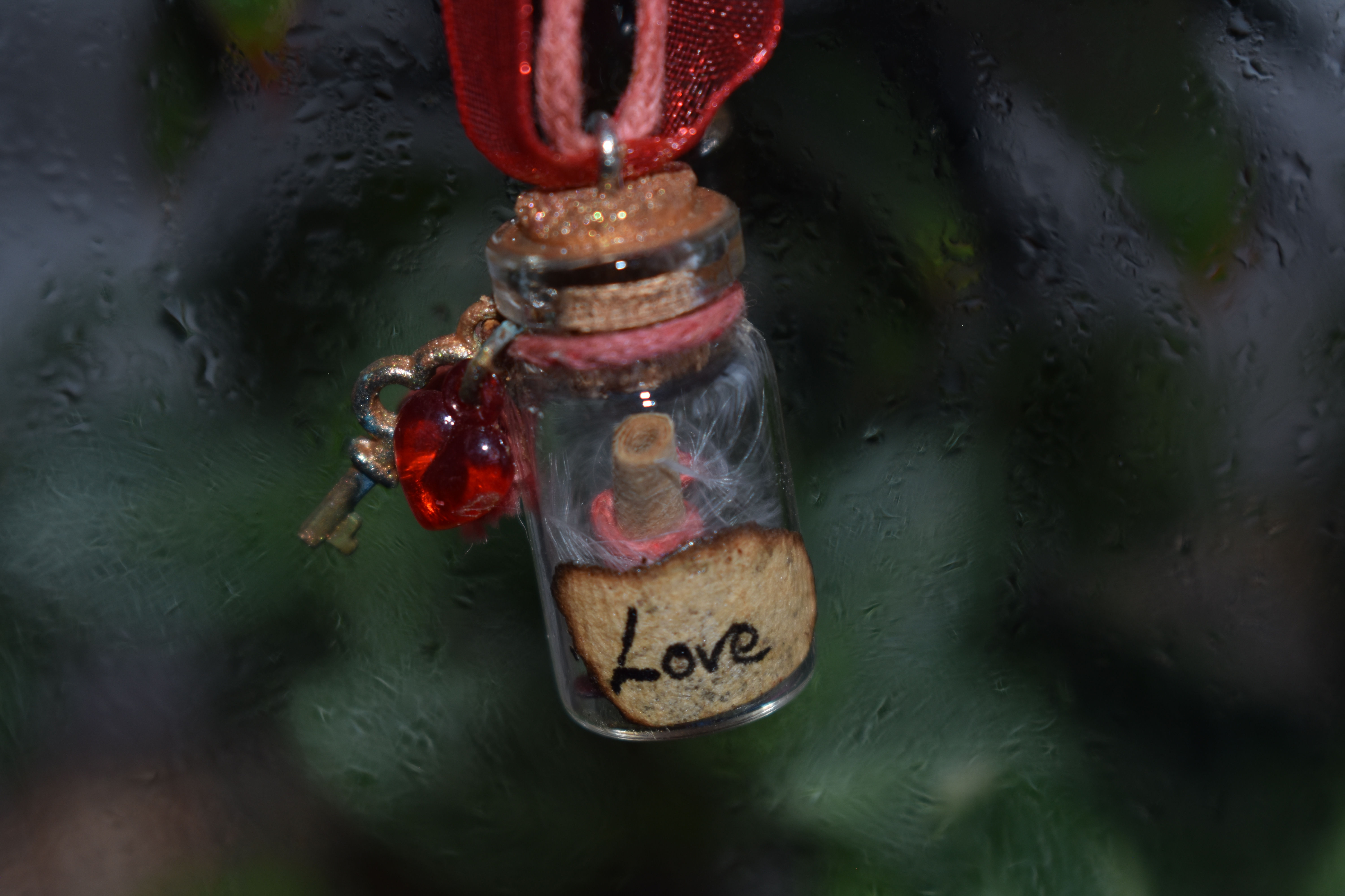 Collier fiole "Amour secret"