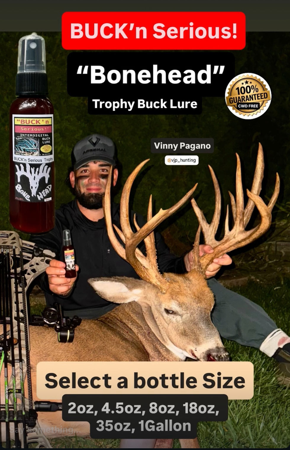 Thumbnail: BUCK'n Serious BONEHEAD Trophy Buck Lure