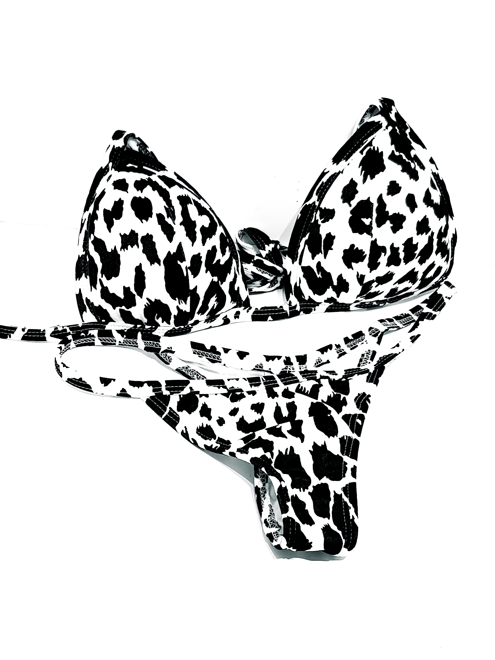 black/white leopard