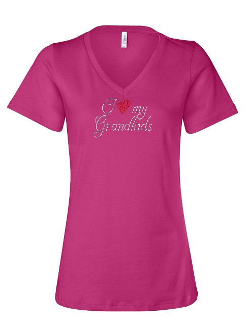 Thumbnail: I Love My Grandkids Rhinestone Shirt