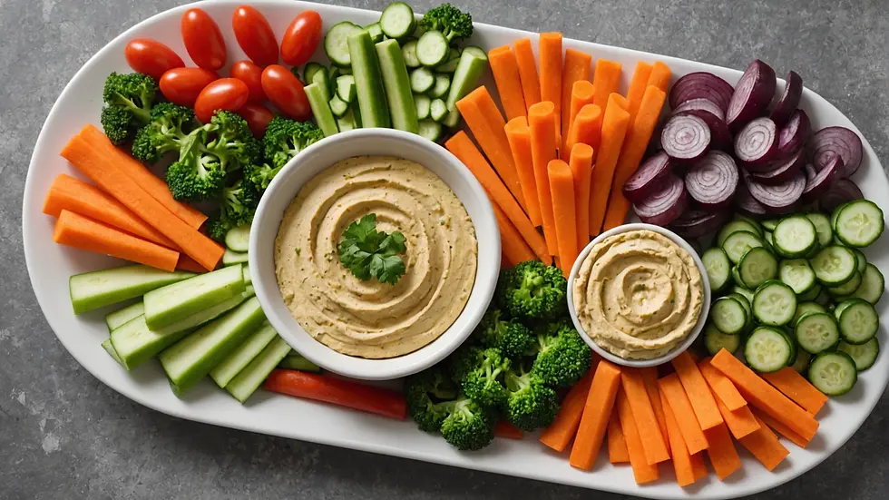 Hummus with Veggie Dippers