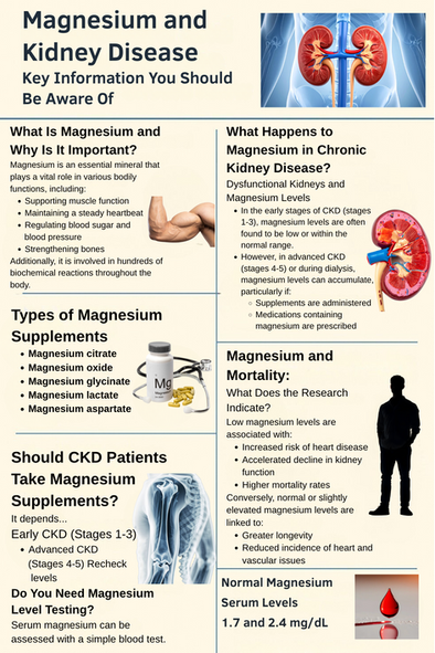 🧠 Magnesium and Kidney Disease: What You Should Know