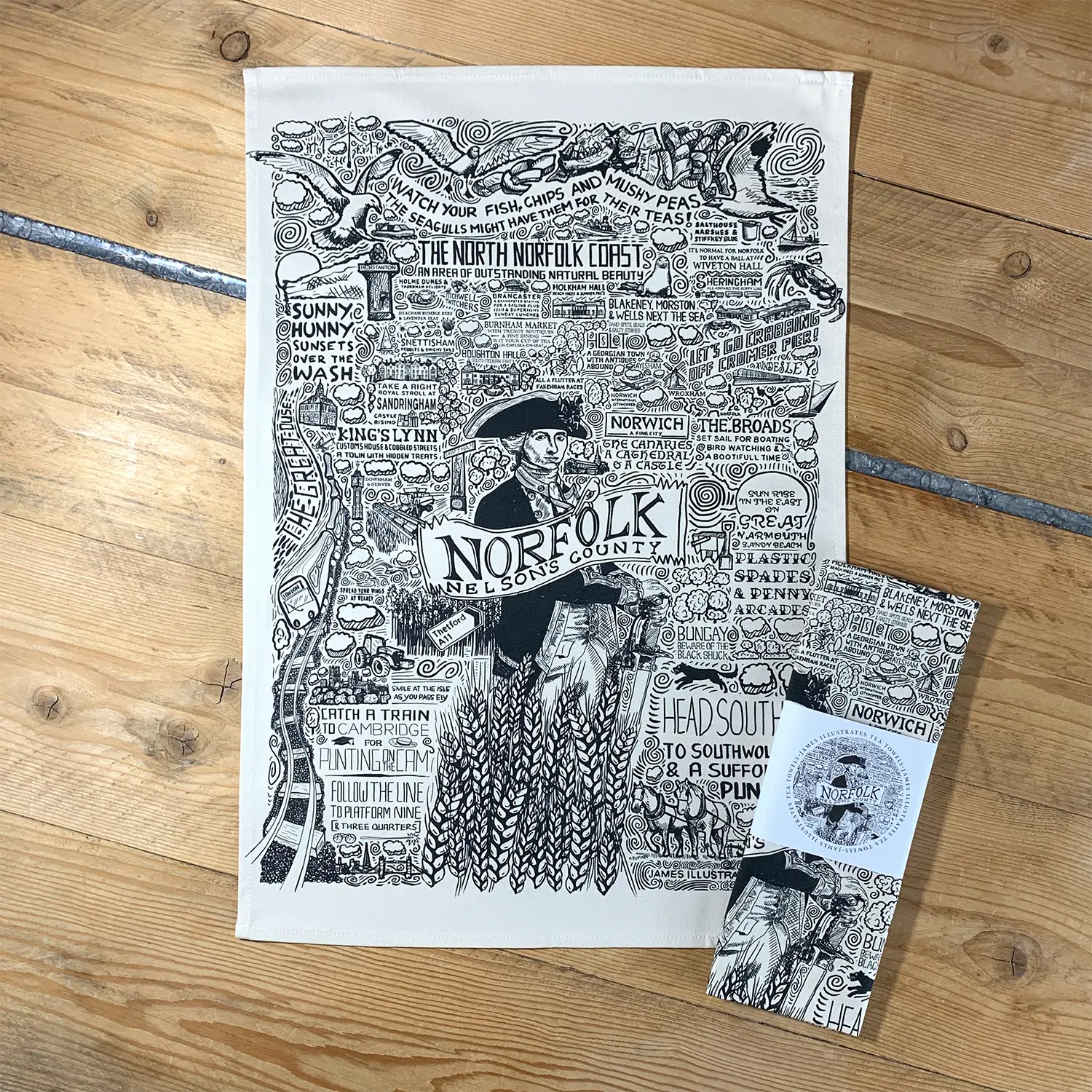 Norfolk tea towel