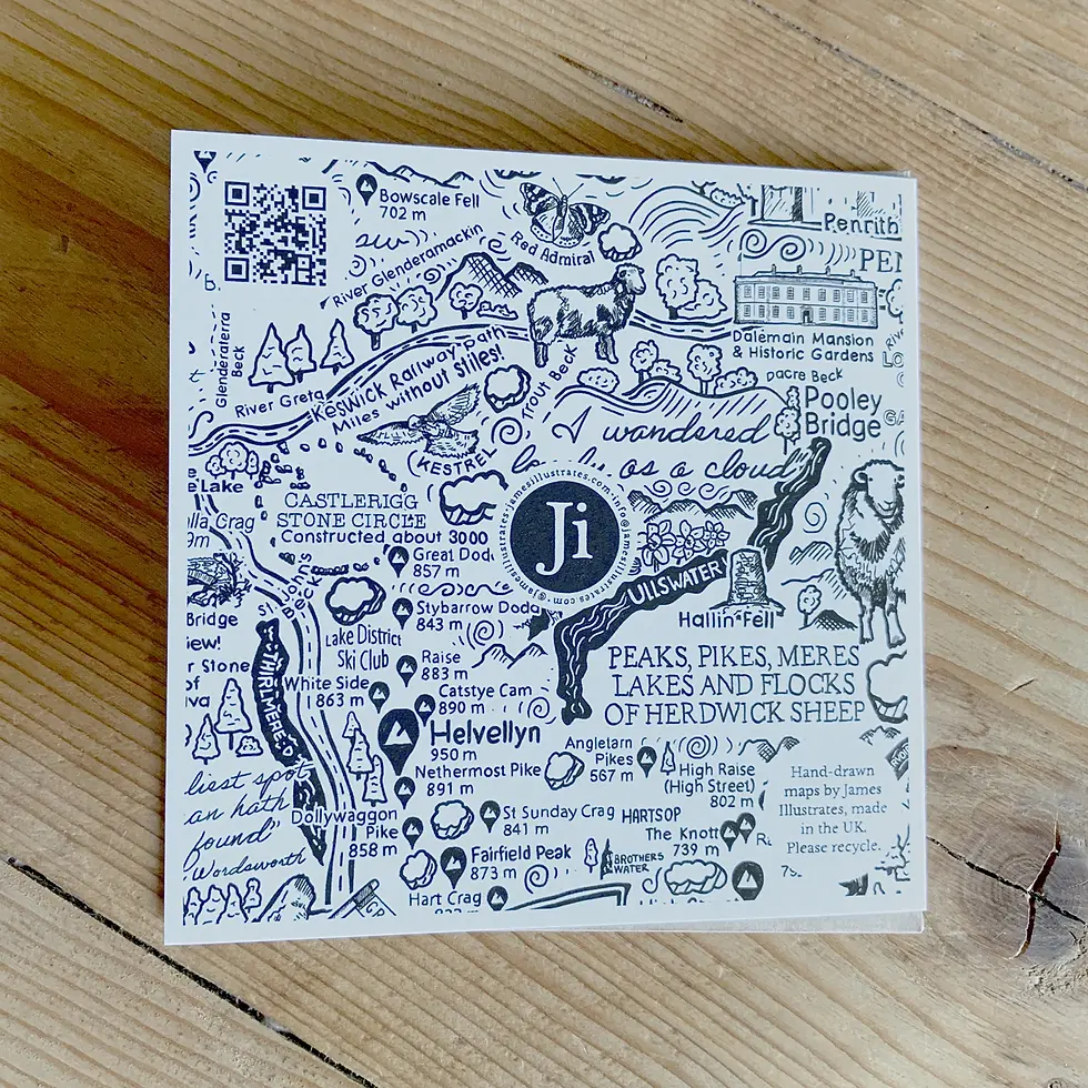 Thumbnail: The Lake District greetings card by James Illustrates