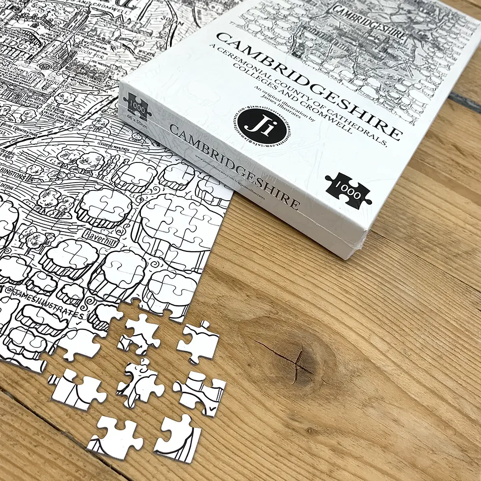 Cambridgeshire 1000 piece jigsaw puzzle