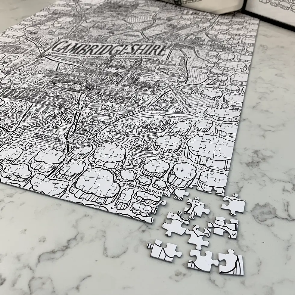 Thumbnail: Cambridgeshire 1000 piece jigsaw puzzle
